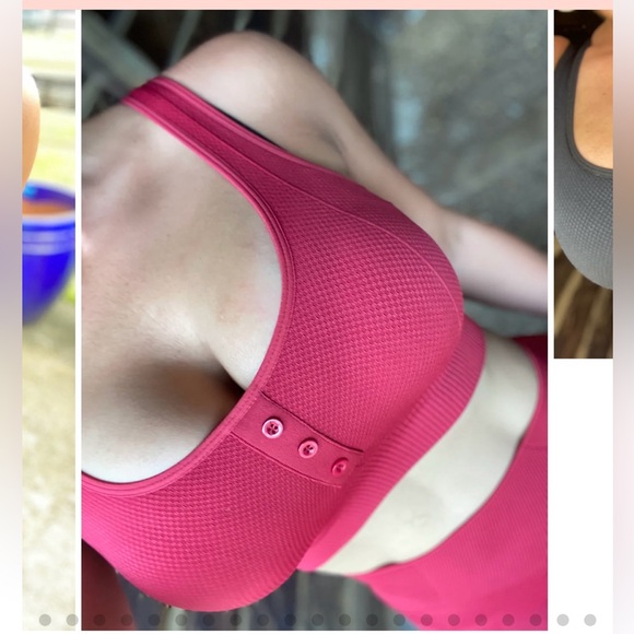 Abs2B Sexy Buttons Seamless Set Wine, High Compression, Scrunch Butt, Small, NWT - Picture 3 of 11